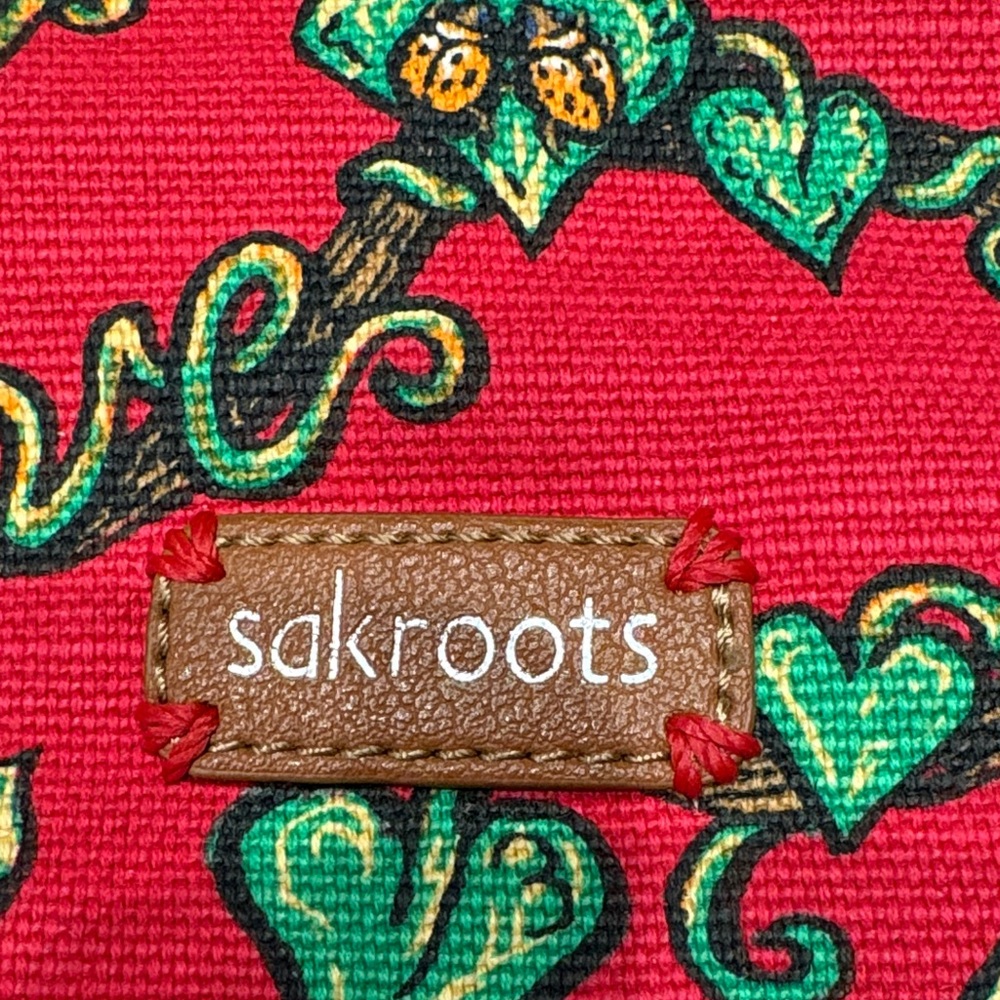 Sakroots Red Floral Crossbody Purse - Picture 2 of 5